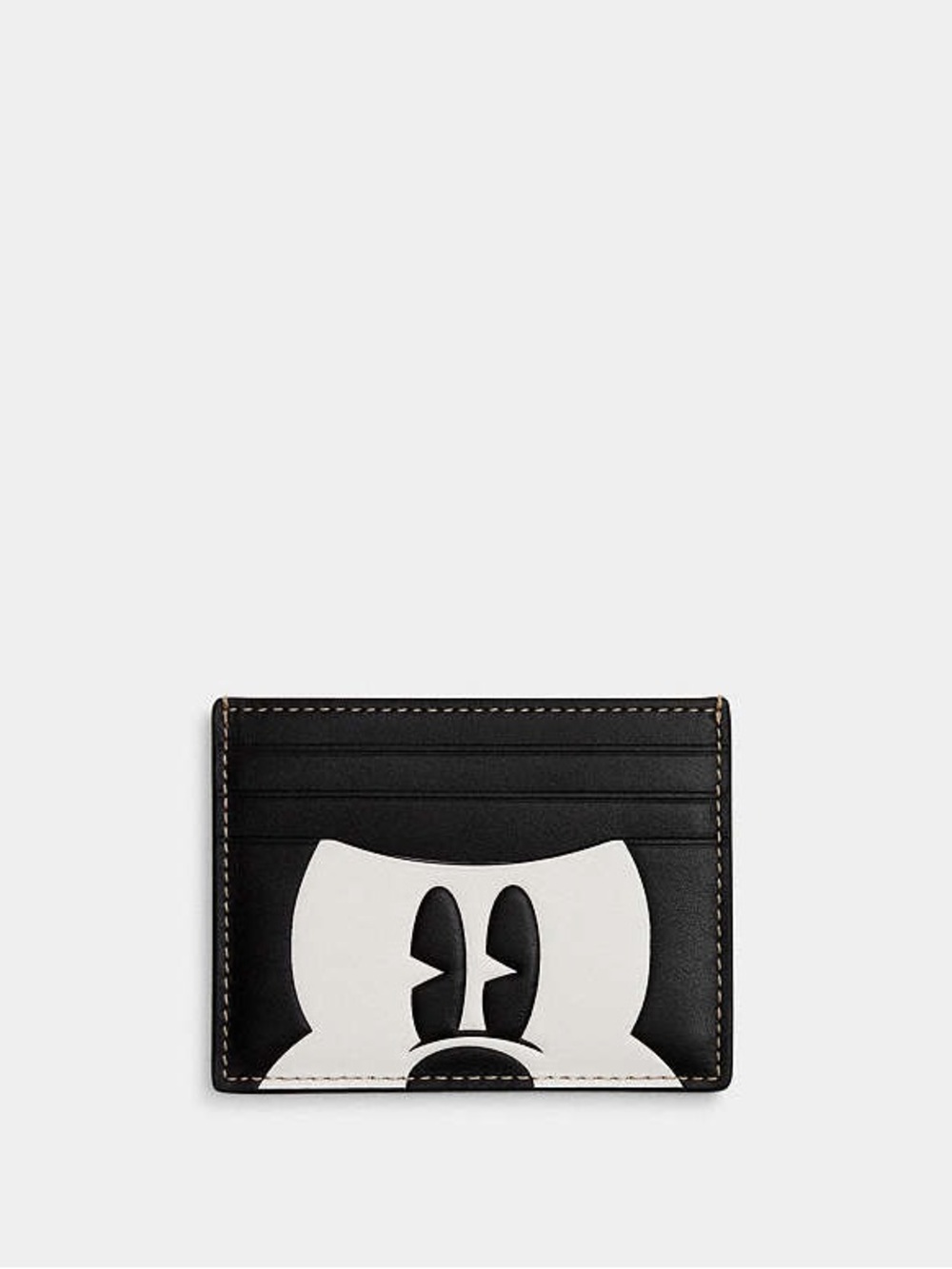 Coach Disney Mickey Mouse Black and White Slim ID Card Holder - Picture 5 of 5